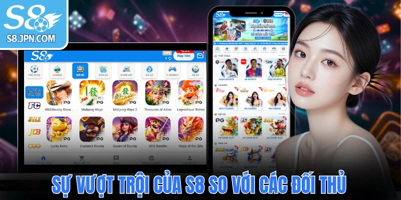 Sự vượt trội của S8 so với các đối thủ trên thị trường